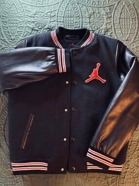 Air Jordan Flight Varsity Jacket, EUC youth XL 13-15Y